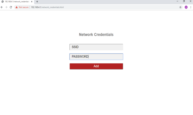 network credentials